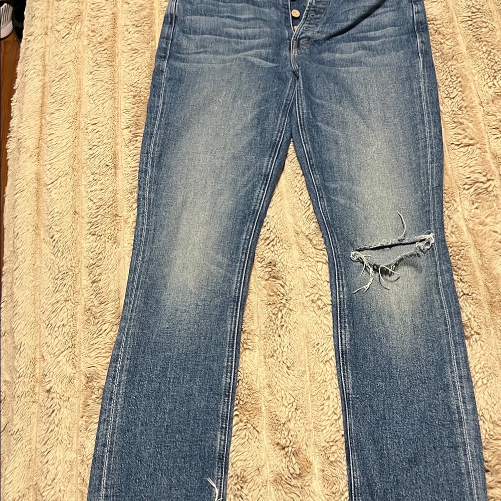 Mother high rise straight leg Women Jeans.